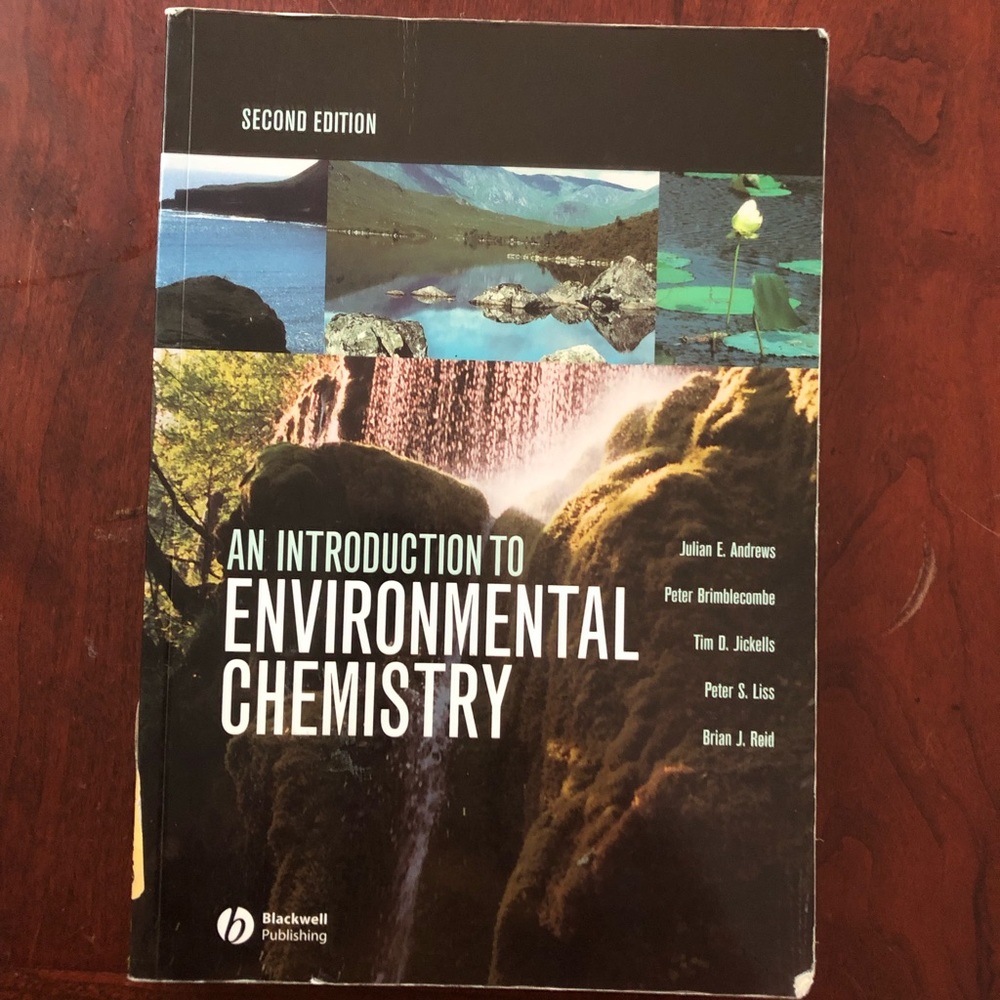 An introduction to environmental chemistry book